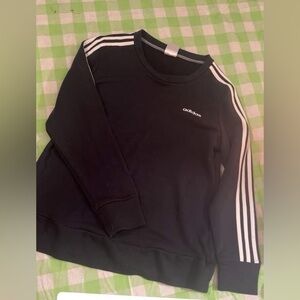 Adidas Men's Black Crewneck Sweater